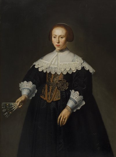 Portrait of a Lady by Dirck Santvoort